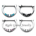 CZ-Prong Set Nase Piercing Septum Schmuck Septum Ring